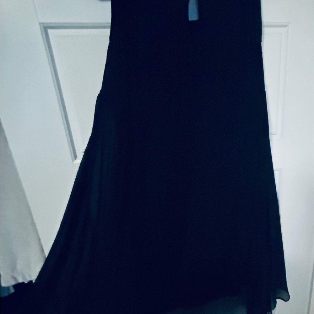 NWT boutique, Elegant Black layered ruffle dress size L